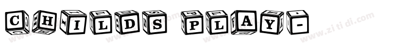 Childs Play字体转换 Childs Play字体转换
